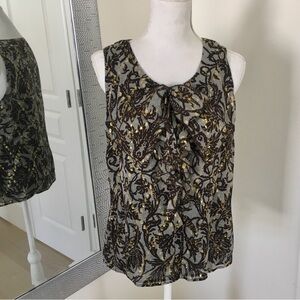 St. John couture silk Sleeveless Top